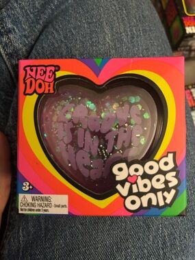 Good Vibes Only Glitter “Groove is in the Heart” Heart Stress Ball